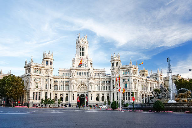 istock Palacio de Comunicaciones en Plaza de Cibeles in Madrid, Spain 586069018