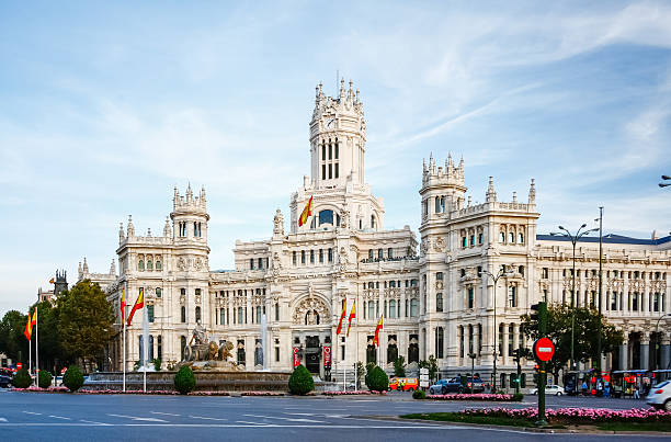 istock Palacio de Comunicaciones en Plaza de Cibeles in Madrid, Spain 586069074