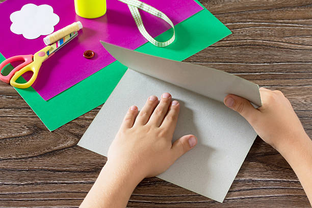 istock Greeting card handmade birthday. 586069160