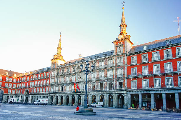 istock Morning Light at Plaza Mayor in Madrid , Spain 586069642
