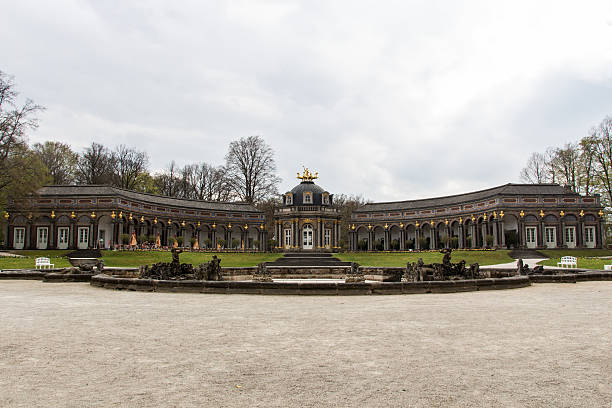 Hermitage, Old Palace in Bayreuth, Germany, 2015 Bayreuth, Germany - April 22, 2015: The Hermitage (Eremitage) in Bayreuth is located in the eastern part of the city and was the former seat of the margraves bayreuth stock pictures, royalty-free photos & images