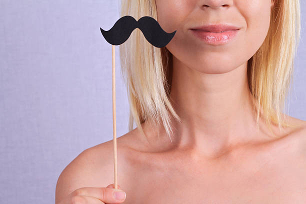 Upper Lip Hair Removal Stock Photo - Download Image Now - High Section,  Human Lips, Mustache - iStock