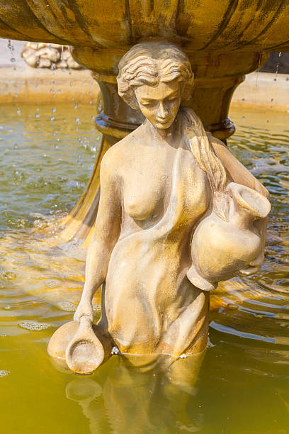 istock Beautiful fountain made antique 586083860