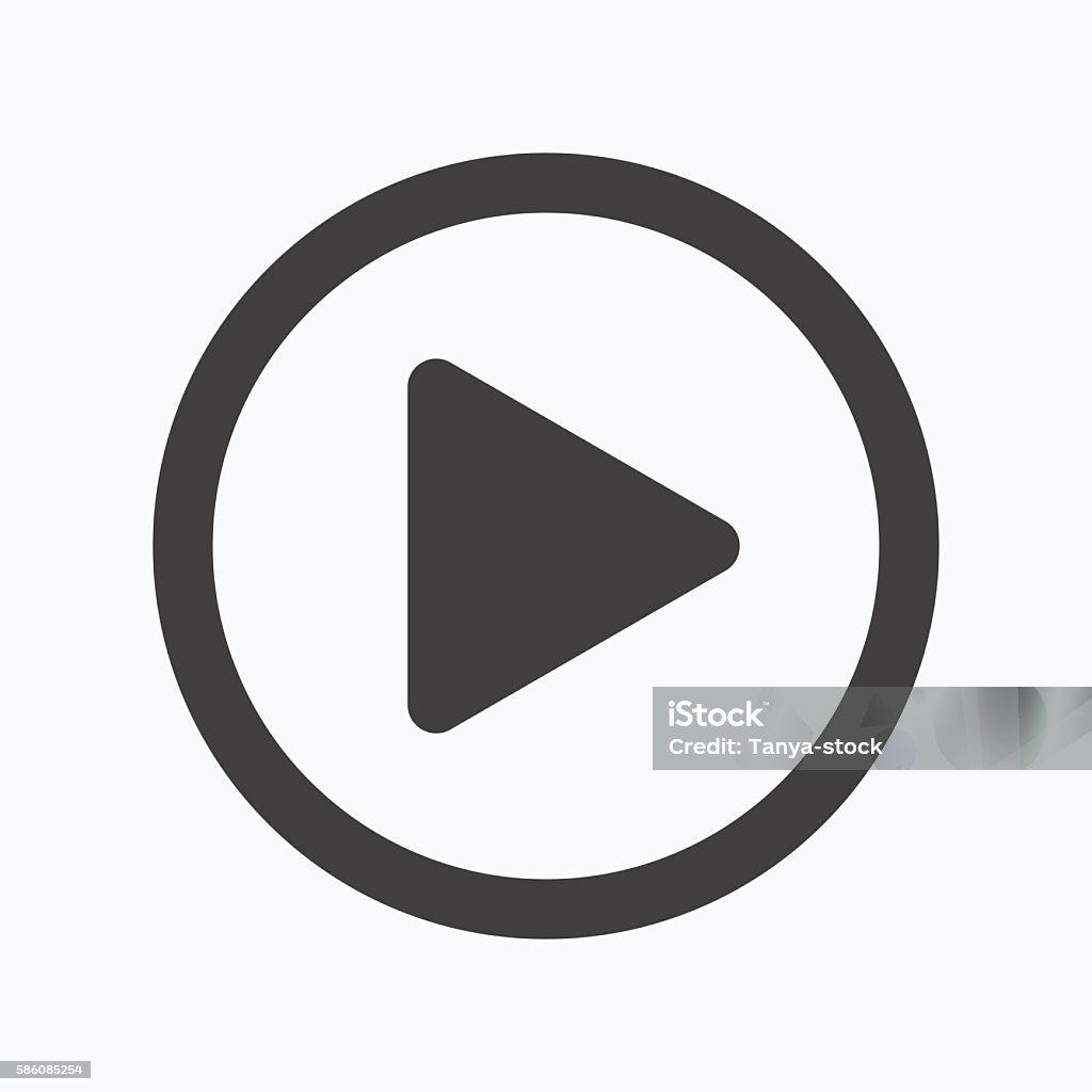 Play Zeichen Playsymbol Audio Oder Videoplayerzeichen Stock Vektor Art und mehr ...