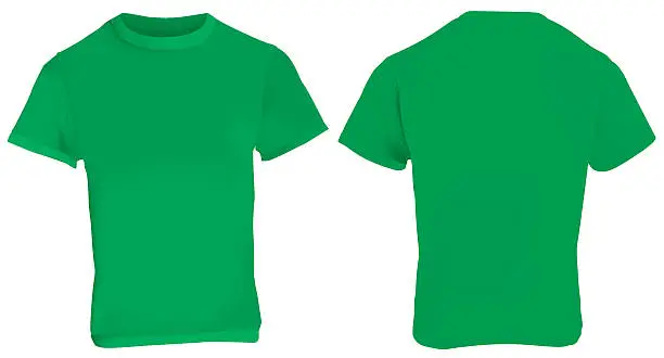 Vector illustration of Green Shirt Template