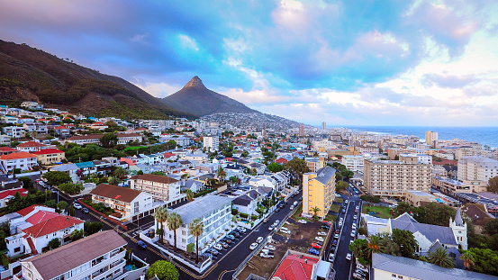 City of Cape Town, South Africa. Cape Town is the second largest city in South Africa and is the capital of the Western Cape Province.