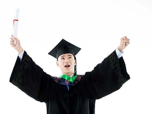istock Happy male graduate 586160590