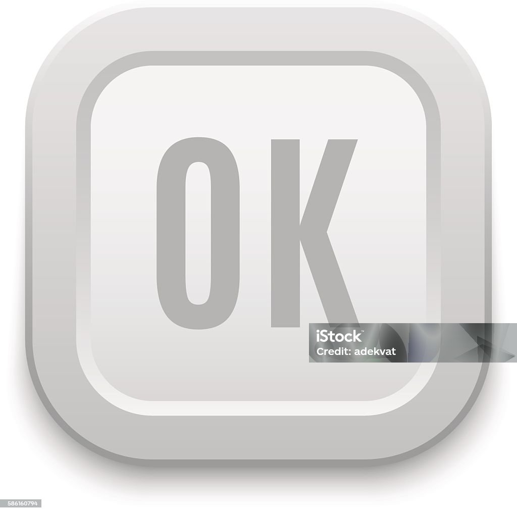 Ok Button Samples Ok Button Vector Isolated Stock Illustration - Download Image Now - Cut ...
