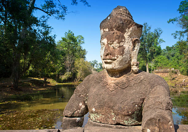 istock near north gate Angkor Thom, Siem Reap, Cambodia 586161904