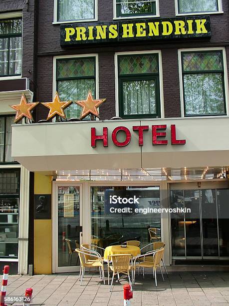 Hotel Prins Hendrik In Amsterdam Stock Photo - Download Image Now - Amsterdam, Arts Culture and Entertainment, Capital Cities