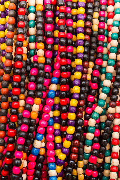 istock Wooden colorful beads 586169324