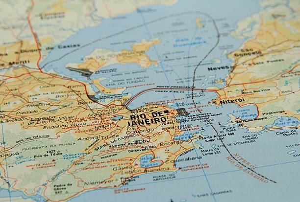istock Map focusing on Rio de Janeiro 586169724