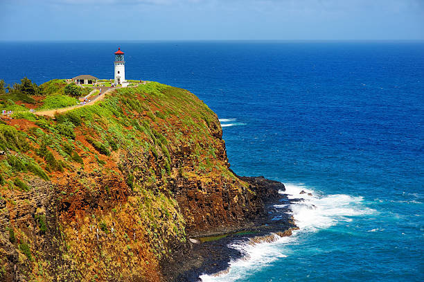 istock Kilauea lighthouse bay on a sunny day in Kauai 586170406