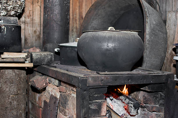 istock Cooking On A Fire Wood Stove 586170686