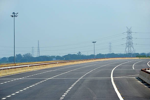Highway in India stock photo