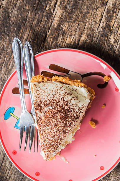 istock Close up banana cake 586173502