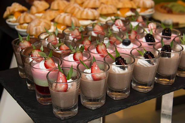 istock chocolate mouss  strawberries and  whip cream 586173576