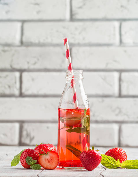 istock Refreshing summer drink with Strawberry 586174126