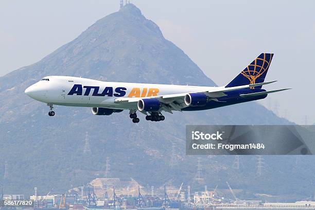 Atlas Air Boeing 747800 Stock Photo - Download Image Now - Air Vehicle, Aircraft Wing, Airplane