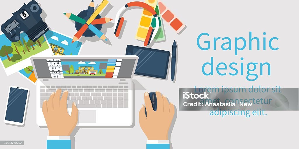 Graphics For Developing Development Of Graphic Design Stock Illustration - Download Image Now ...