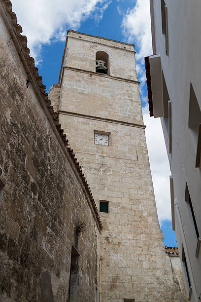istock Church and its tower bell 586182054