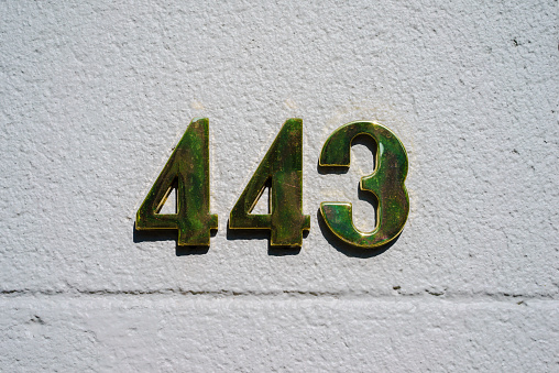 Shiny house number four hundred and forty four (443)