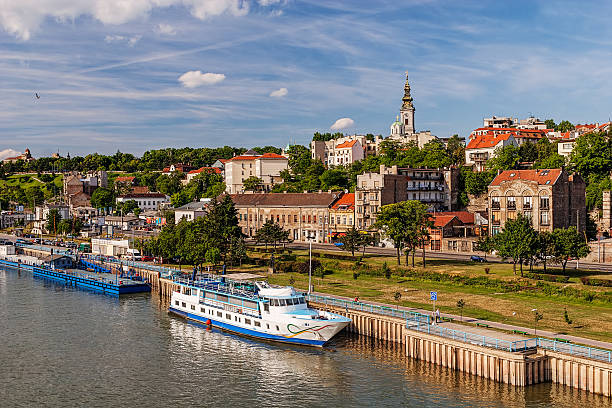 istock Panorama view on Belgrade old part of town 586187250