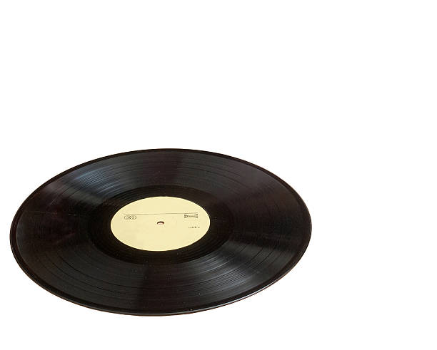 istock Vinyl record with copy space in front of a collection. 586187892