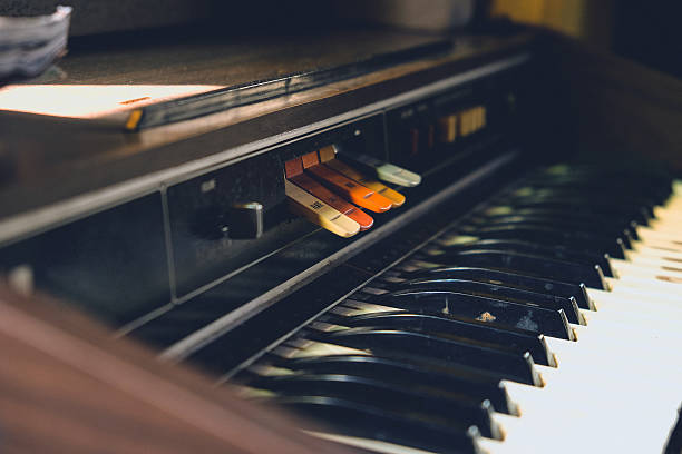 istock Antique reed organ 586191876