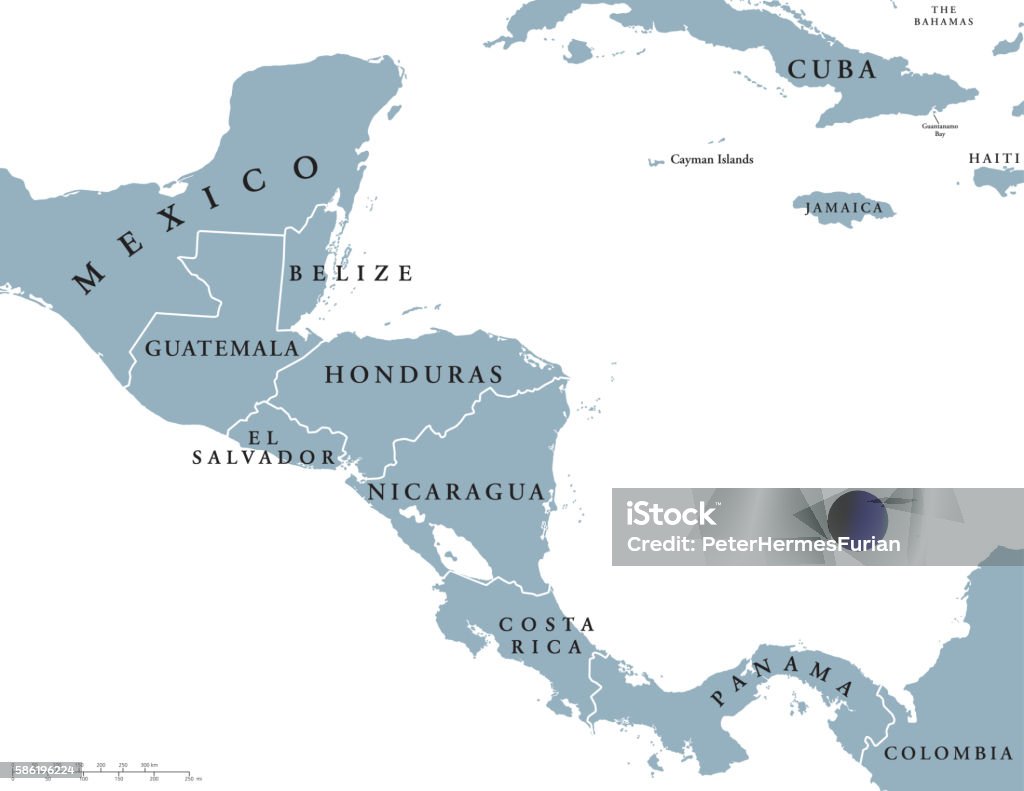 Ilustración de Mapa Político De Los Países De América Central y más  Vectores Libres de Derechos de Mapa - Mapa, América Central, Guatemala -  iStock