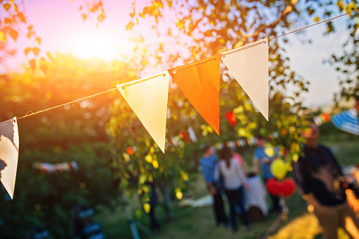 Friendship Party Music Dancing Summer Happiness Concept Outdoors