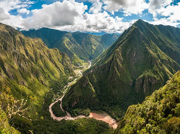 Photo of Mountainous Jungle Landscape Near Machu Picchu In Peru