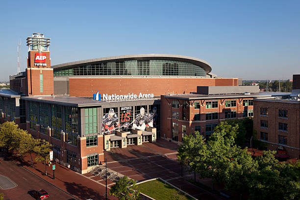 Nationwide Arena in Columbus, Ohio stock photo