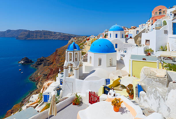 istock Oia town on Santorini island 586204756