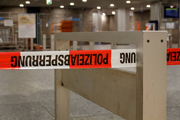 istock Closed metro station in Munich, Germany, 2015 586207940