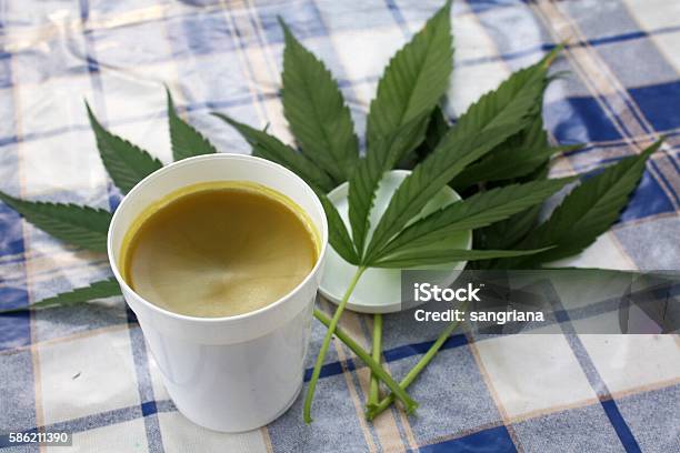 Hemp Naturally Homemade Ointment Stock Photo - Download Image Now - Art And Craft, Body Care, Cannabis - Narcotic