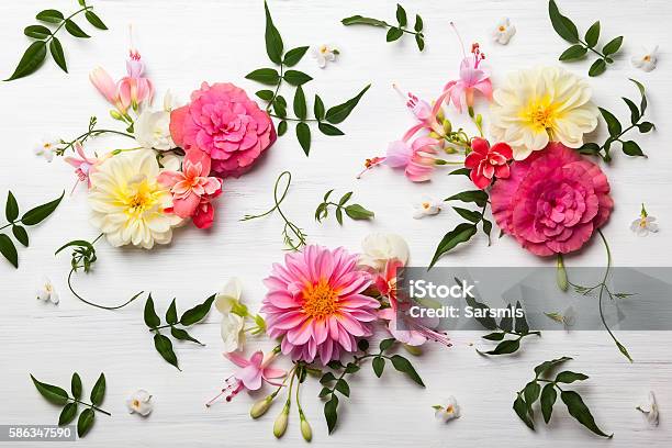 Flower Composition Stock Photo - Download Image Now - Bouquet, Rose - Flower, Summer
