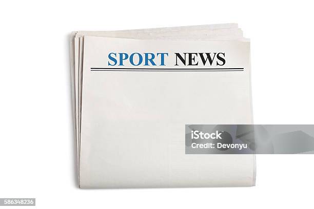 Sport News Stock Photo - Download Image Now - Horizontal, Newspaper, Newspaper Headline