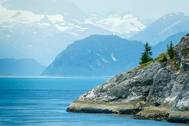 Glacier Bay scenic stock photo