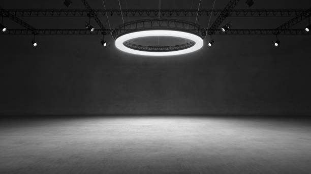 Underground black and white show room