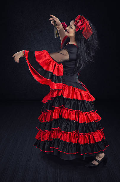 istock Flamenco dancer dancing a waltz 586357502
