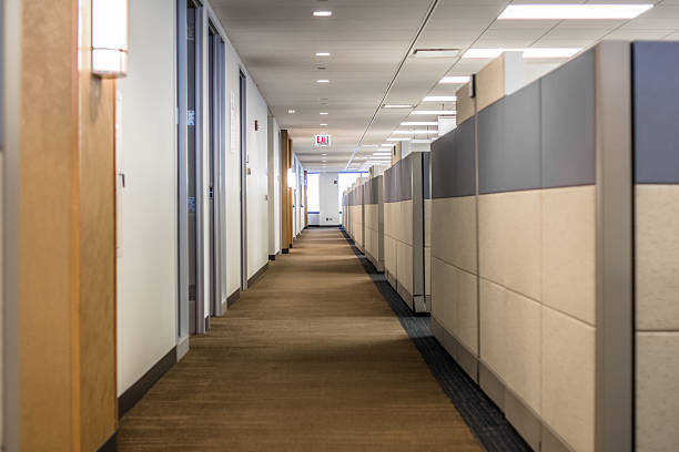 Office Aisle Modern Office office cubicle photos stock pictures, royalty-free photos & images