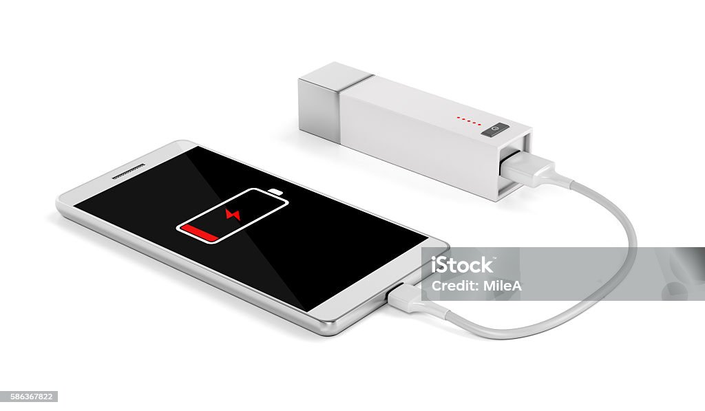 Maleri Fugtighed stabil Smartphone Charging With External Battery Stock Photo - Download Image Now  - Mobile Phone Charger, Battery Charger, Charging - iStock