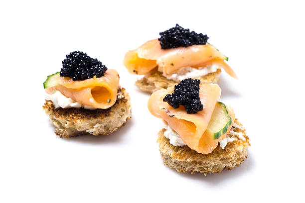 istock Smoked Salmon Canapes 586369086