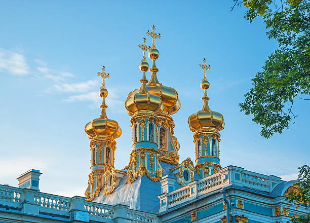 istock Golden domes and crosses 586371258