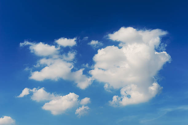 istock Beautiful cirrus clouds against the blue sky 586372056