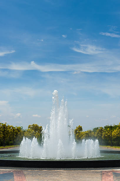 istock The fountain in a park 586373410