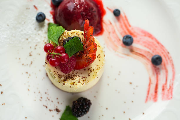 istock Top view of small cake. 586374210
