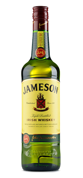 Poznan, Poland - July 28, 2016: Jameson is the best selling Irish whiskey in the world with annual sales of 4.7 million cases in 2014