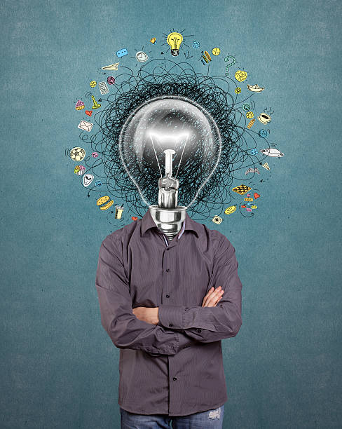 istock lamp head man have got an idea 586376940